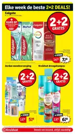 Kruidvat folder Pagina 4: Colgate tandpasta €7,18, Kruidvat droogshampoo €6,58