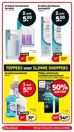 Kruidvat folder Pagina 44: Kruidvat interdentale borstels €5,00, Kruidvat kleefpasta kunstgebit €5,00