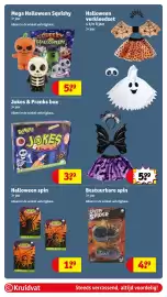 Kruidvat folder Pagina 52: Jokes & Pranks box €3,99, Halloween spin €1,99