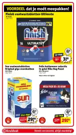 Kruidvat folder Pagina 55: Sun vaatwastabletten original €29,99, Finish vaatwastabletten Ultimate €3,99