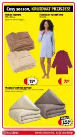 Kruidvat folder Pagina 76: Wasbaar dekbed tufted €15,99, Deken jaquard €7,99