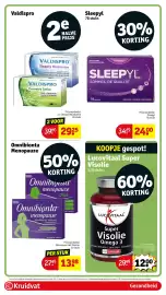 Kruidvat folder Pagina 82: Omnibionta menopauze €13,98, Valdispro sleepzz melatonine €29,25