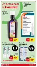 Kruidvat folder Pagina 86: Kruidvat neusspoelingspray €6,99, Kruidvat neusspray zoutoplossing menthol €4,49