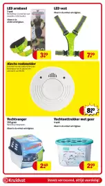 Kruidvat folder Pagina 94: Alecto rookmelder €8,99, LED vest €7,99