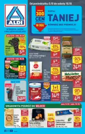 ALDI gazetka tydzień 41 Strona 1: Gourmet Finest Cousine Babka panettone €19,99, Lavazza Kawa mielona Qualità Oro €17,99