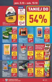 ALDI gazetka tydzień 41 Strona 14: Wędliniarnia Czysta Etykieta Parówki z indyka €3,49, Mooroz Pielmieni €4,99