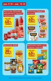ALDI gazetka tydzień 41 Strona 21: Wszystkie chipsy Lay's i chrupki Cheetos, Wszystkie miody