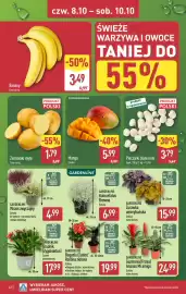 ALDI gazetka tydzień 41 Strona 42: Banany €3,49, Pieczarki białe mini €3,79