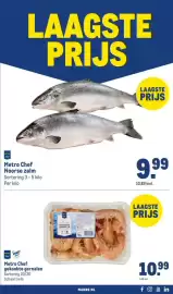 Makro folder | Food Pagina 11: Metro Chef gekookte garnalen €10,99, Metro Chef Noorse zalm €9,99