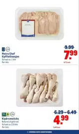 Makro folder | Food Pagina 20: Kipdrumsticks €4,99, Metro Chef kipfilethaasjes €7,99