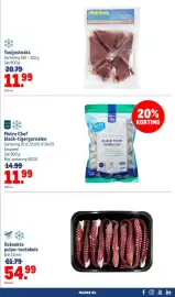 Makro folder | Food Pagina 31: Metro Chef black-tigergarnalen €11,99, High Seas Tonijnsteaks €11,99