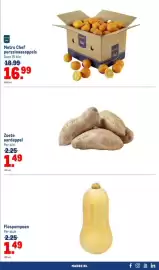 Makro folder | Food Pagina 35: Metro Chef perssinaasappels €16,99, Zoete aardappel €1,49