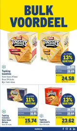 Makro folder | Food Pagina 39: Topking toasties ham-kaas deluxe €15,74, Topking vlamtosti's €23,62