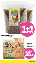 Ranzijn folder Pagina 10: Ranzijn kippen snacks meelwormen €9,99, Versele-laga country's best €25,00