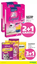 Ranzijn folder Pagina 6: Vitakraft Liquid Snack €3,59, Catisfactions of Whiskas Kattensnacks €2,39