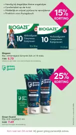 DA folder Pagina 36: Green guard anti-nagelbijt €7,49, Biogaze verbandgaas kompres 5x5 cm 10 stuks €6,79