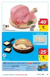 Carrefour folder Pagina 19: Ontvette ham €1,38, Raclette Carrefour €1,13