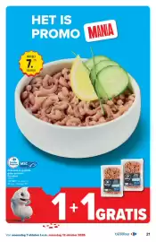 Carrefour folder Pagina 21: Gekookte en gepelde grijze garnalen €7,00