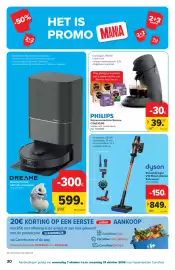 Carrefour folder Pagina 30: Philips Espressomachine Senseo €39,99, Dyson steelstofzuiger v16 piston animal submarine €849,00