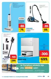 Carrefour folder Pagina 33: Philips stofzuiger zonder zak €89,00, Dreame robotstofzuiger aqua10 €699,00