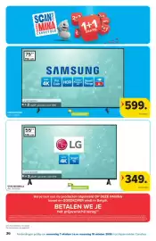 Carrefour folder Pagina 36: Samsung tv €599,00, LG 55 inch TV €349,00