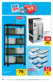 Carrefour folder Pagina 40: Assortiment bewaardozen Grand Chef €3,79, Zwarte pedaalemmer €49,99