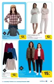Carrefour folder Pagina 49: Flanellen nachtjapon voor dames €12,99, Bloe voor dames €15,99