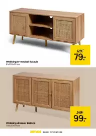 Xenos folder week 41 Pagina 17: Webbing tv-meubel Batavia €79,00, Webbing dressoir Batavia €99,00
