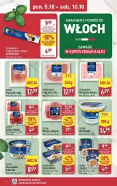 ALDI gazetka tydzień 41 Strona 2: CUCINA Salami włoskie €9,49, CUCINA Stracciatella di Burrata €8,99
