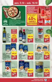 ALDI gazetka tydzień 41 Strona 3: CUCINA Włoska oliwa z oliwek extra virgin €9,99, CUCINA Makaron foglie d'ulivo €6,99