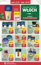 ALDI gazetka tydzień 41 Strona 4: CUCINA NOBILE Gran Moravia €12,99, Łosoś pieczony w stylu toskańskim €9,99