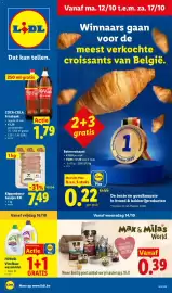 Lidl folder week 42 Pagina 1: Kippenborst-haasjes XXL €7,49, Coca-Cola Frisdrank €1,79