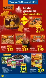 Lidl folder week 42 Pagina 12: Halloween Minipizza's €3,29, Halloween potato shapes €1,29