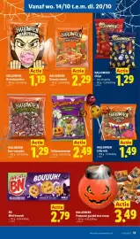 Lidl folder week 42 Pagina 13: Halloweensnoep €2,49, Halloween pompoen gevuld met snoep €3,49