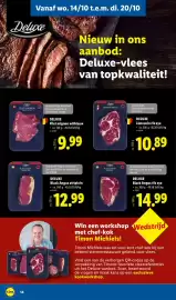 Lidl folder week 42 Pagina 14: Deluxe limousin rib eye €10,89, Black angus rib eye €14,99