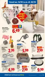 Lidl folder week 42 Pagina 19: Hondenbed €9,99, Honden-mand €7,99
