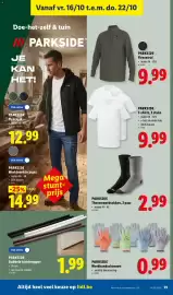 Lidl folder week 42 Pagina 25: Dubbele tochtstopper €1,99, Parkside thermowerksokken €2,99