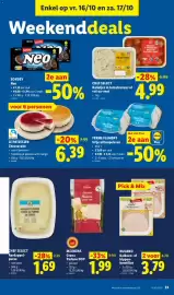Lidl folder week 42 Pagina 33: Ferme flement vrije uitloopeieren €3,14, Le patissier cheesecake €6,39