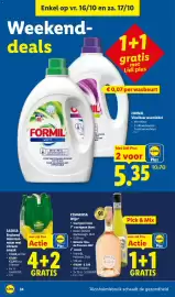 Lidl folder week 42 Pagina 34: Cimarosa Wijn €7,99, Formil vloeibaar wasmiddel €5,35