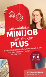 Rossmann Prospekt woche 41 Seite 5: 1000 Weihnachtlicher MINIJOB mit dickem PLUS Ein Job für begrenzte Zeit, mit fairem