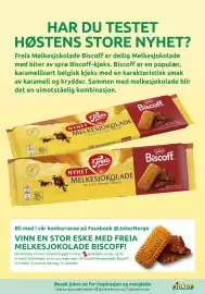 Joker kundeavis uke 41 Side 2: HAR DU TESTET HØSTENS STORE NYHET? Freia Melkesjokolade Biscoff er deilig Melkesjokolade med