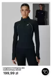 4F gazetka tydzień 41 Strona 2: 4F Longsleeve treningowy slim szybkooschnący damski €199,99