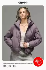 Cropp gazetka Strona 10: Fioletowa kurtka puffer z regulowanym kapturem €199,99