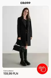 Cropp gazetka Strona 2: Czarny płaszcz €159,00