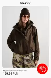 Cropp gazetka Strona 4: Brązowa kurtka anorak z kapturem €159,99