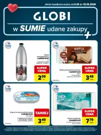 Globi gazetka tydzień 41 Strona 2: Wafle przekładane kremem CARREFOUR Classic €3,49, Napój energetyzujący CARREFOUR €2,99