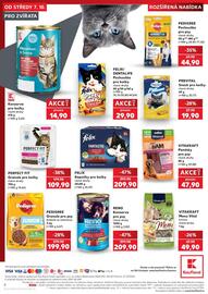 Kaufland leták Strana 8: Felix kapsičky pro kočky různé druhy €209,90, Perfect fit granule pro kočky €109,90