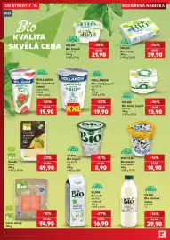 Kaufland leták Strana 2: K Bio Losos uzený €94,90, K Bio Gouda plátky €49,90