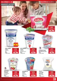 Kaufland leták Strana 4: Milsy Lacti-no Parenice €38,90, Hollandia jogurt €11,90