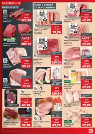 Kaufland leták týden 41 Strana 14: Mistri od fochu hovězí hrudi bez kosti €259,90, Paprikový lalok €129,90